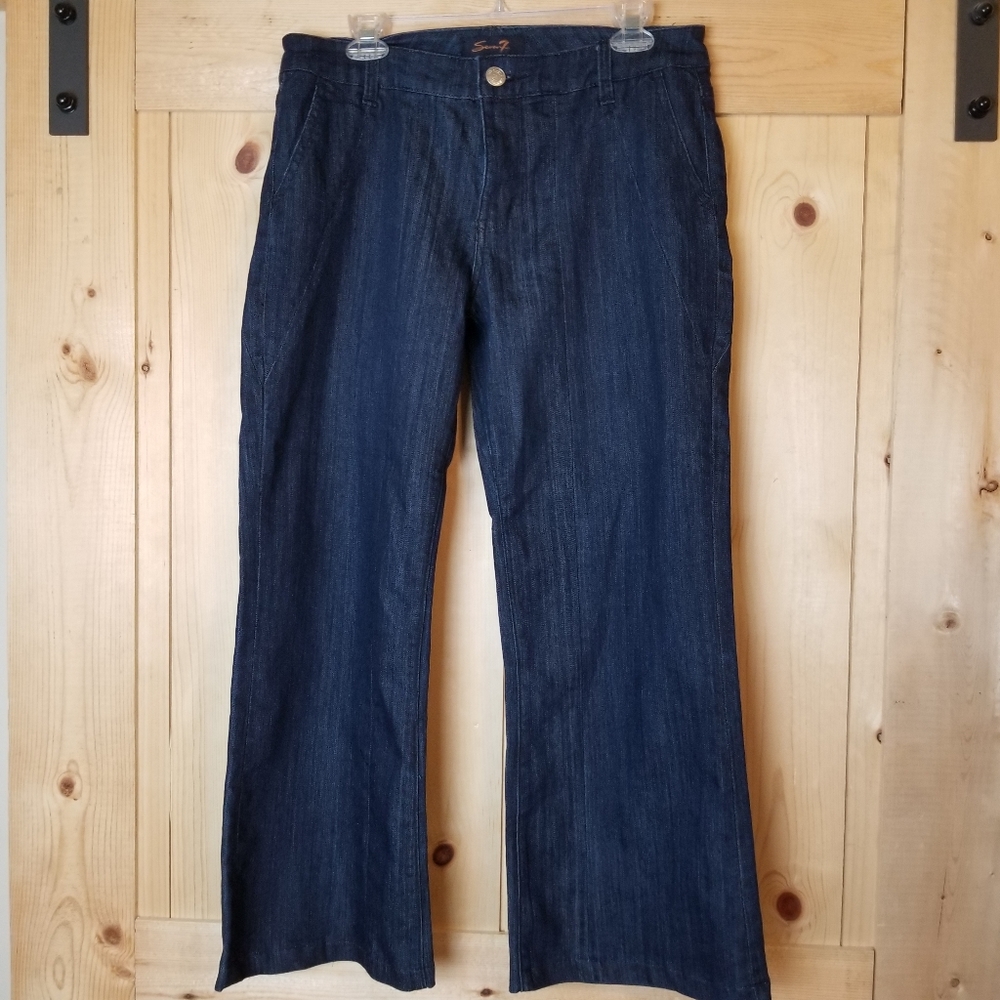 Seven7 Denim Bootcut Stretchy Mom Jeans